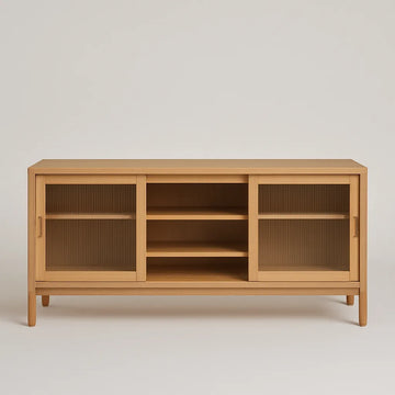 Sliding Door Kitchen Cabinet Modern Lowboard Storage